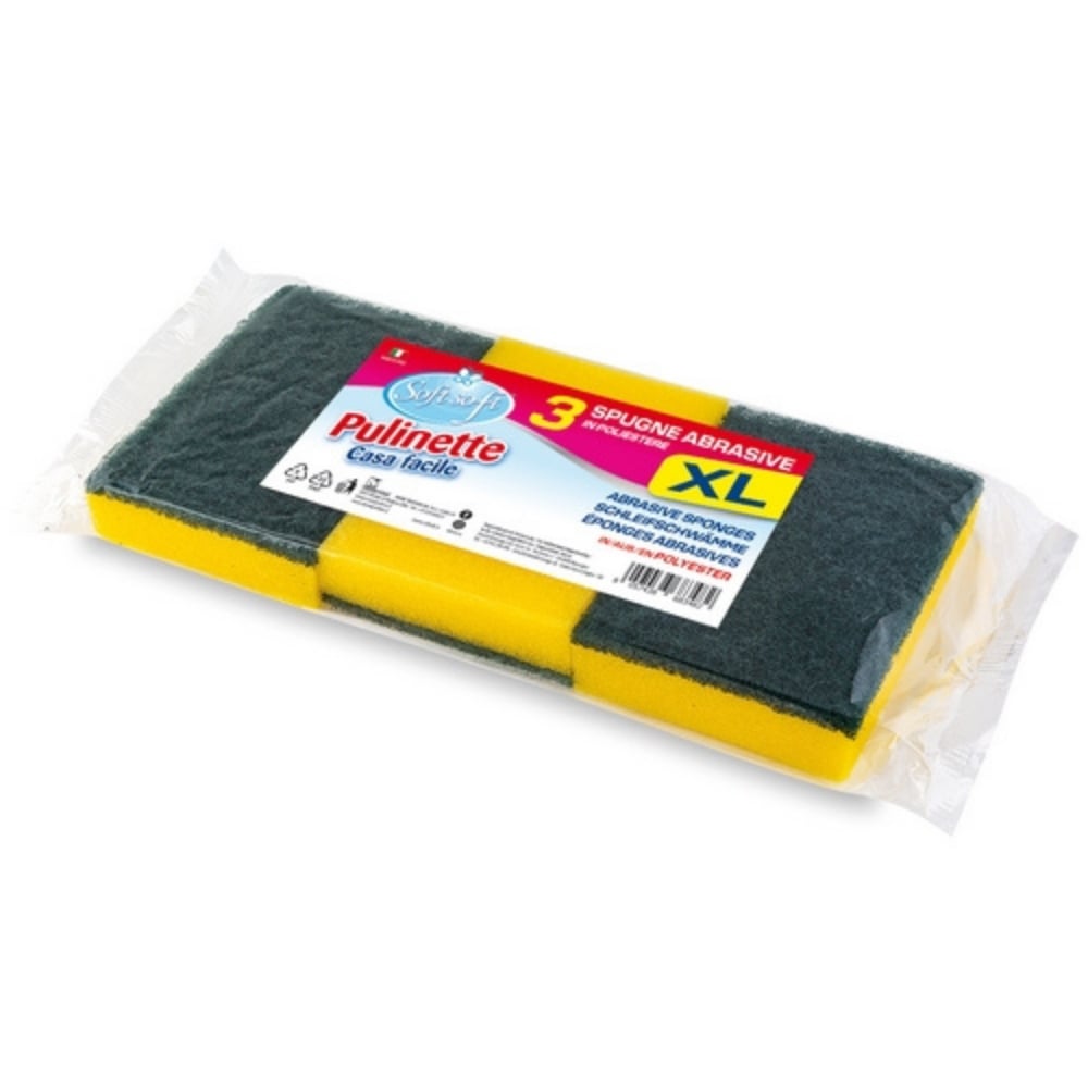 Spugne abrasive XL Pulinet SOFT SOFT 3 pz