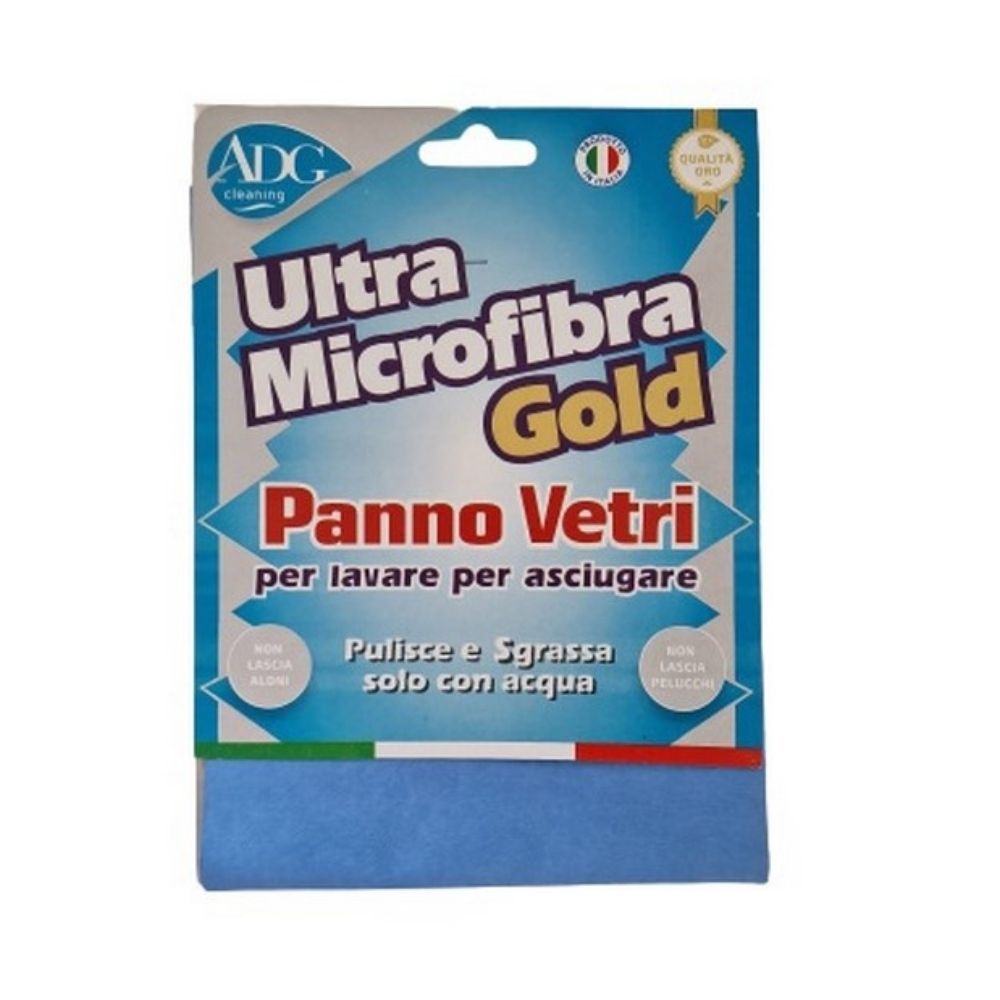 Panno per vetri ultra microfibra gold 35x40 cm