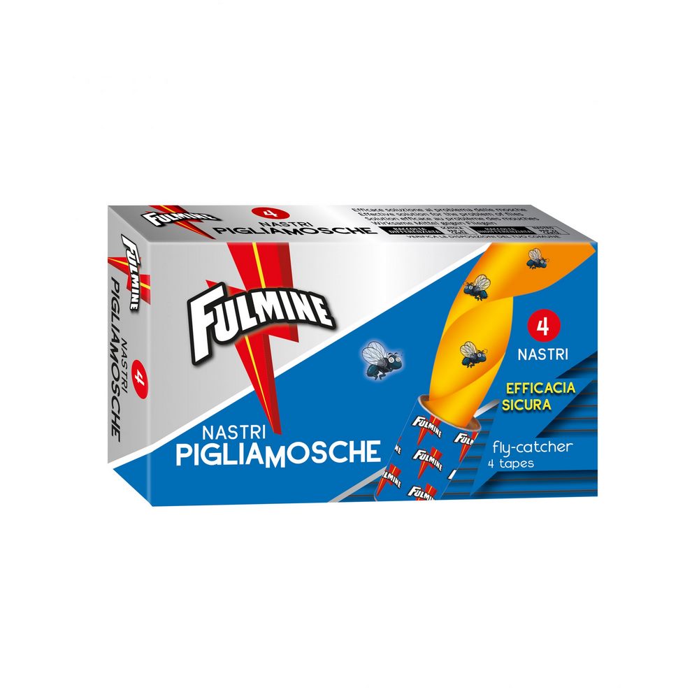 Nastro pigliamosche FULMINE 4 pz