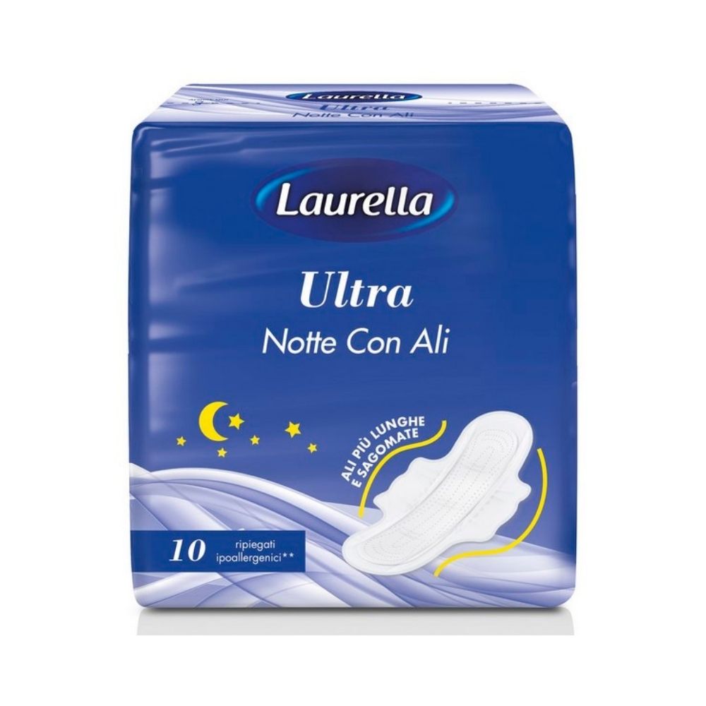 Assorbenti ultra notte con ali LAURELLA 10 pz