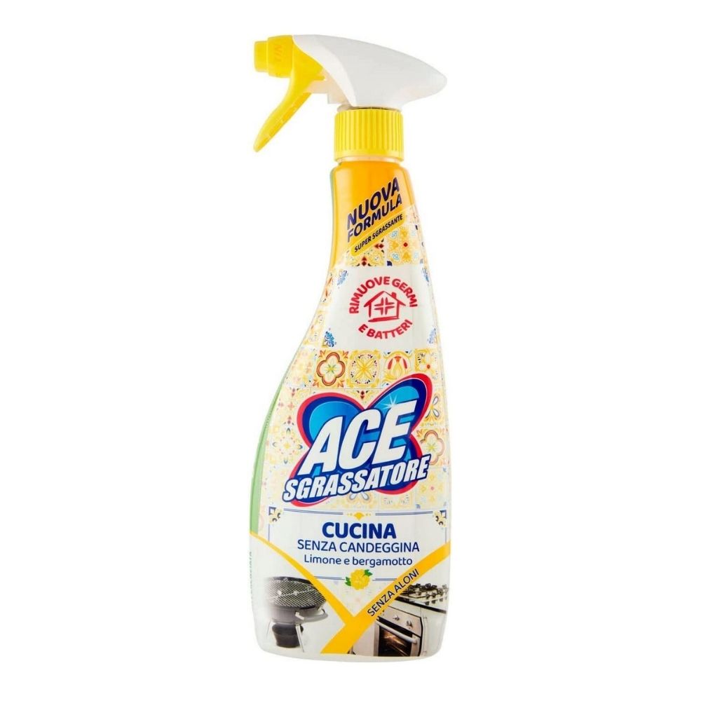 Sgrassatore ACE per cucina limone e bergamotto spray 500 ml