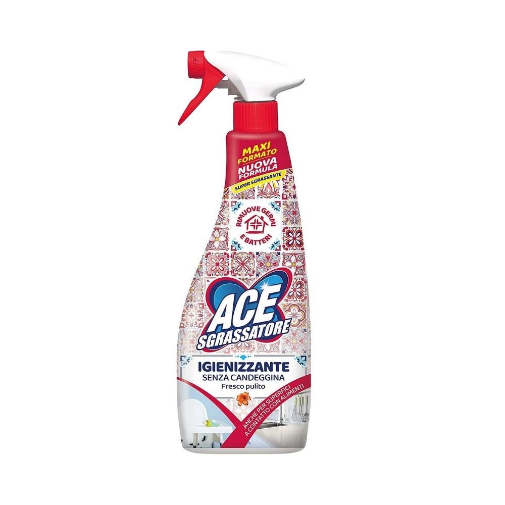 Sgrassatore ACE igienizzante senza candeggina fresco pulito spray 500 ml