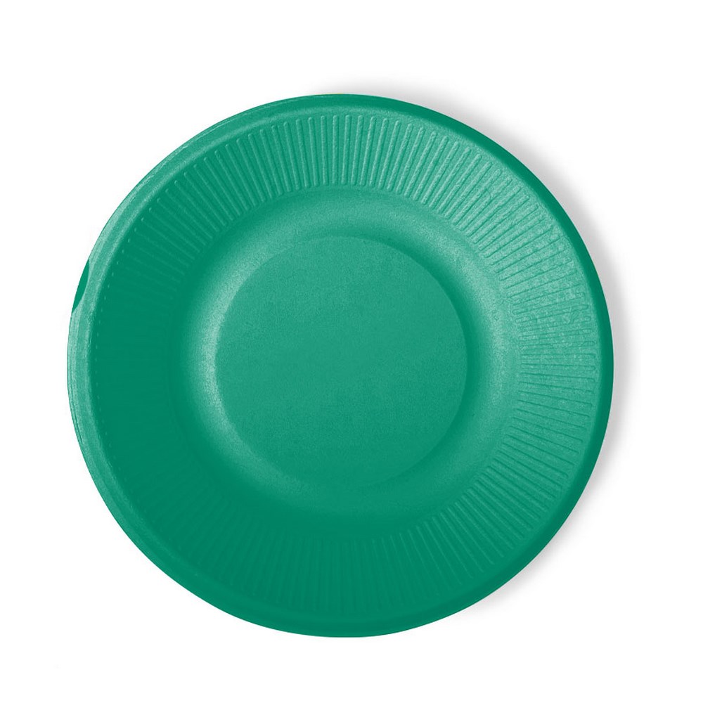 Piattini per la frutta in plastica PRIMO verde, 18 cm, 25 pz