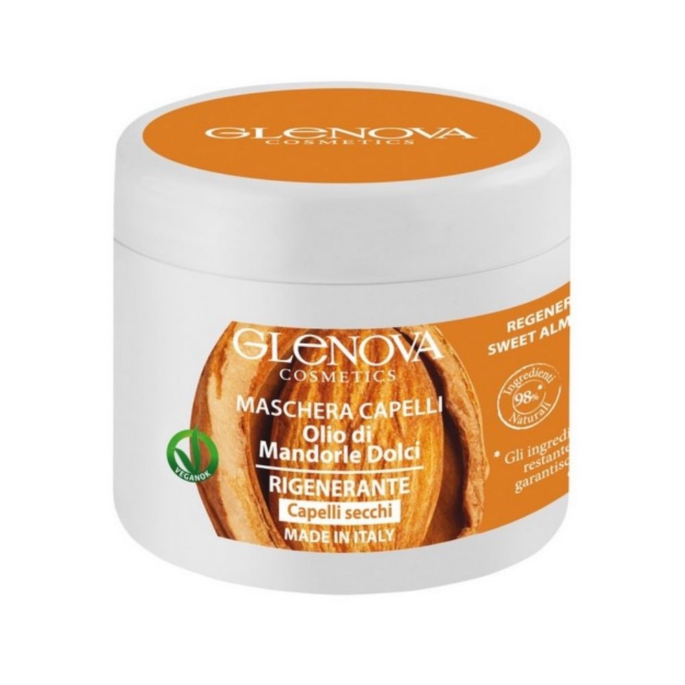 Maschera Capelli Secchi all'olio di mandorle dolci GLENOVA 500 ml