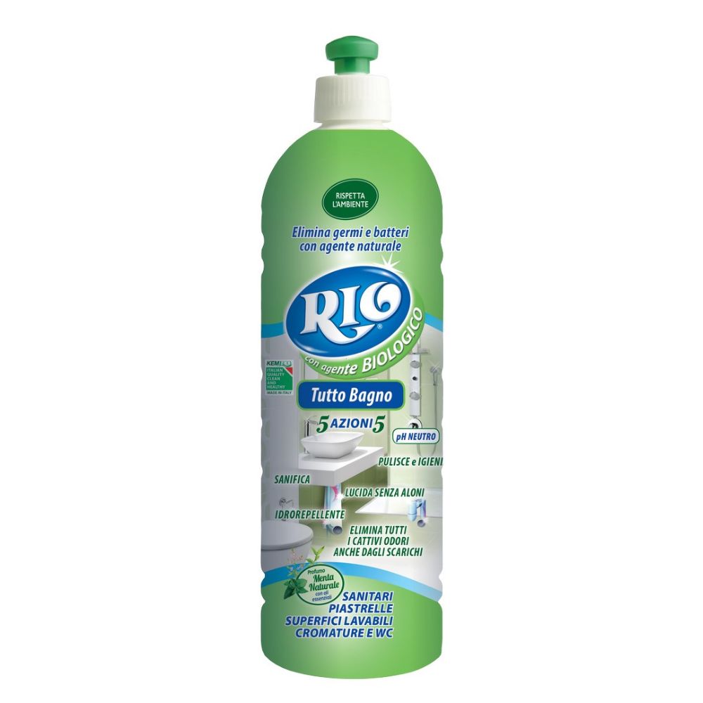 Detergente con agente biologico tutto bagno 5 azioni RIO 750 ml