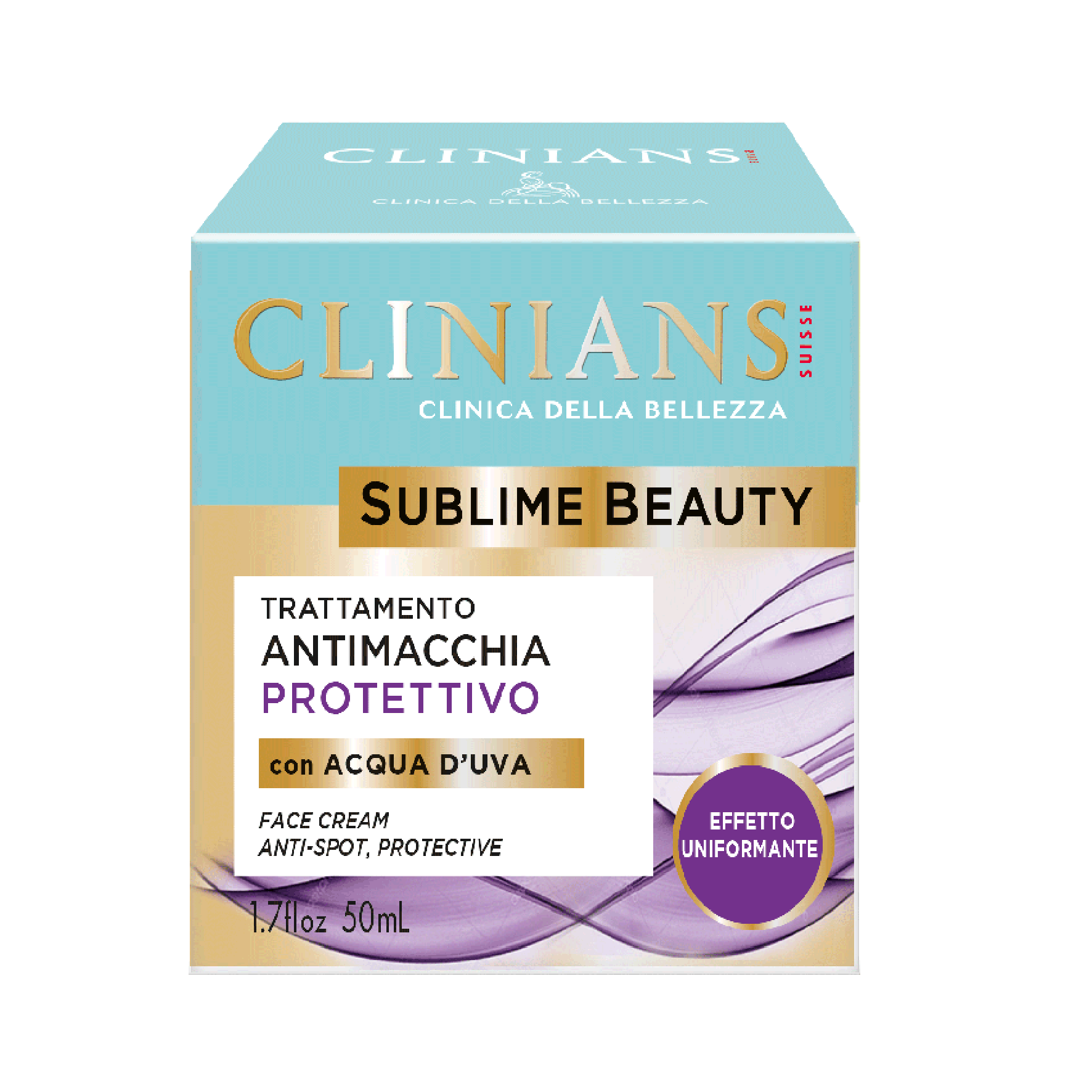 Crema trattamento antimacchia CLINIANS con acqua d'uva 50 ml