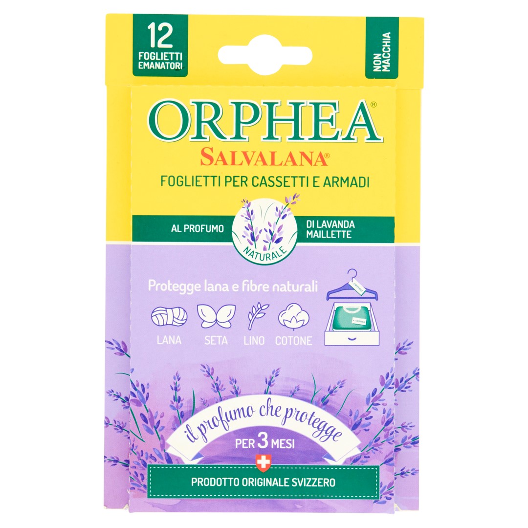 Emanatori salvalana al profumo di lavanda ORPHEA 12 pz