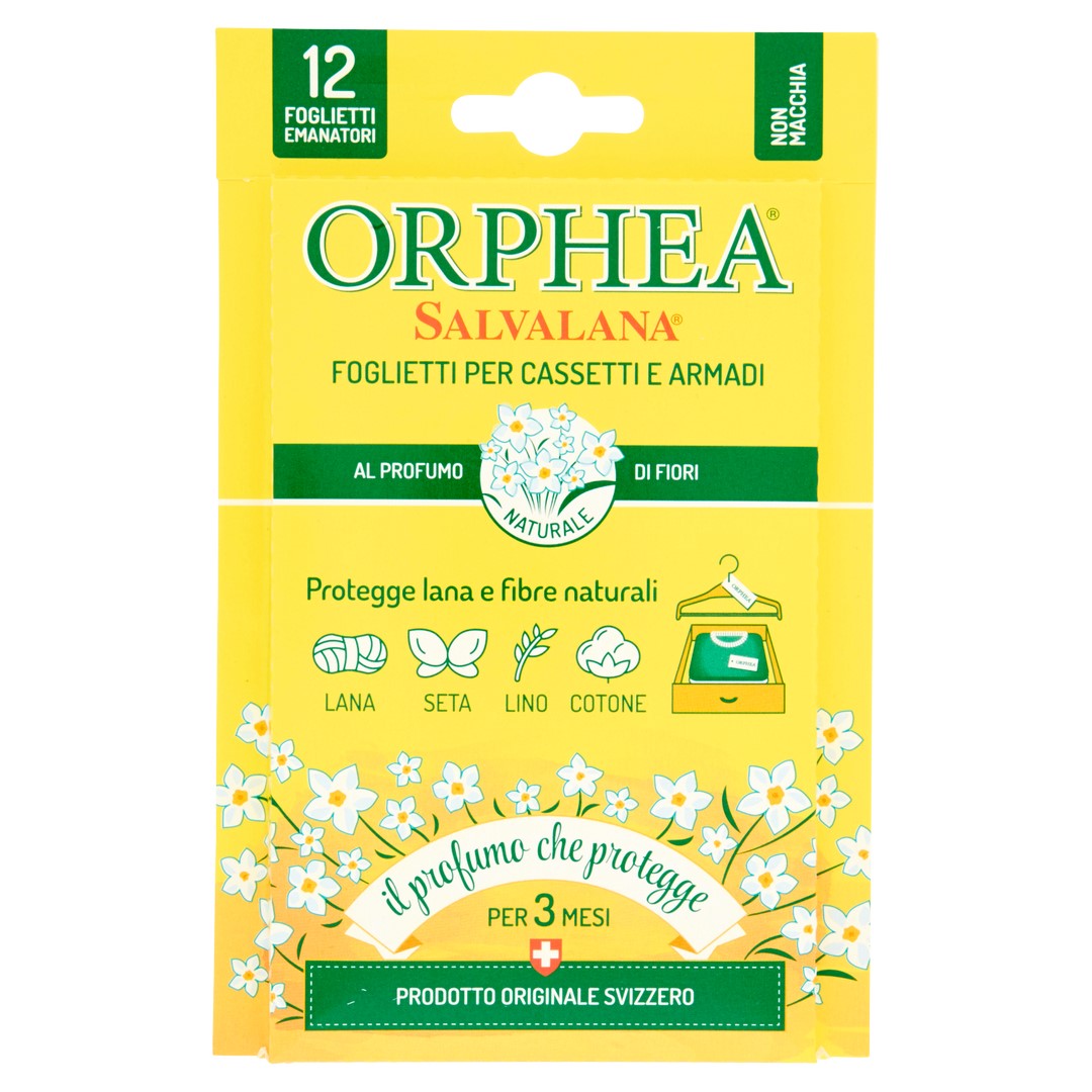 Emanatori salvalana al profumo di fiori gialli ORPHEA 12 pz