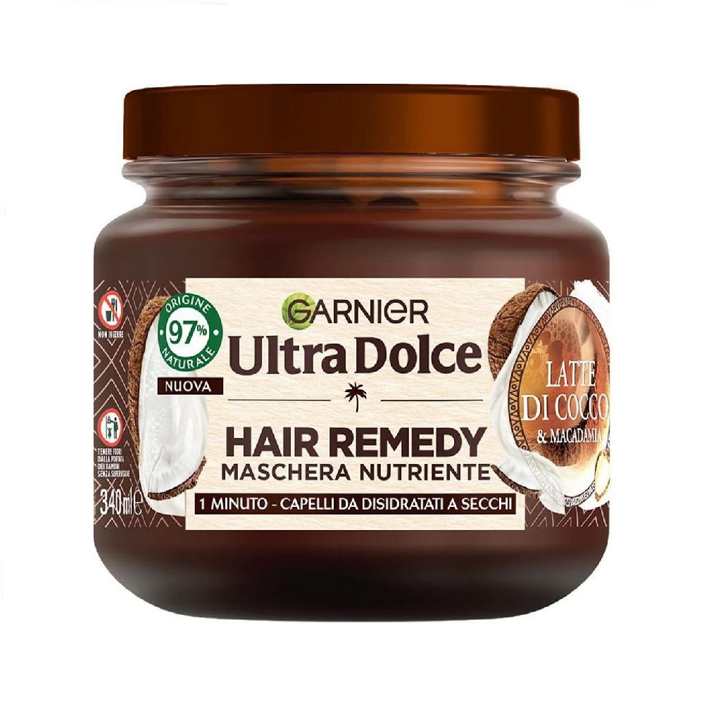 Maschera ULTRA DOLCE Hair Remedy latte di Cocco nutriente 340 ml