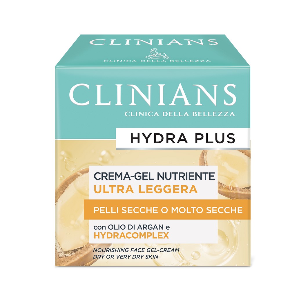 Crema gel nutriente ultra leggera HYDRA PLUS CLINIANS pelli secche e molto secche 50 ml