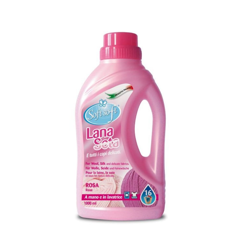 Detergente bucato lana e seta Rosa SOFT SOFT 1000 ml