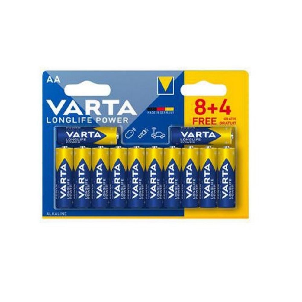 Pile VARTA Longlife Power stilo AA, 8+4 pz