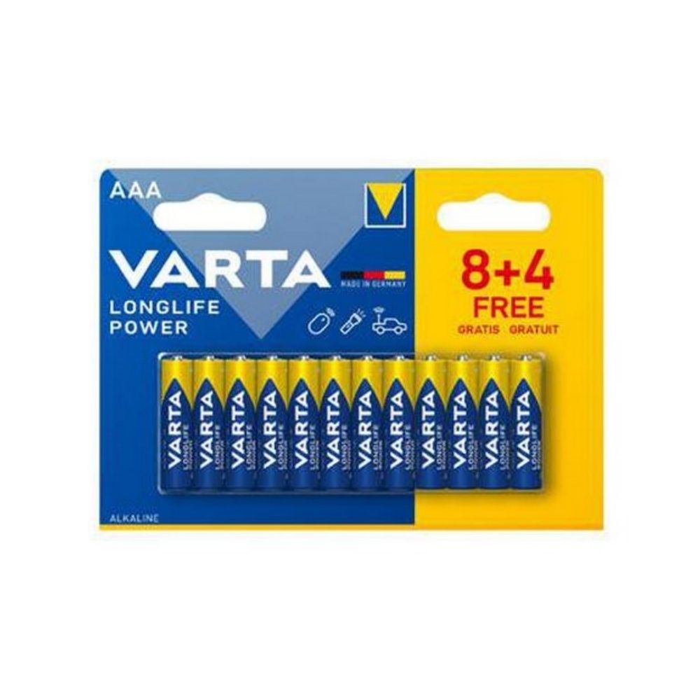 Pile VARTA Longlife Power ministilo AAA, 8+4 pz