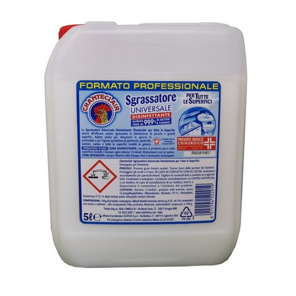 Tanica sgrassatore CHANTECLAIR disinfettanti 5 LT