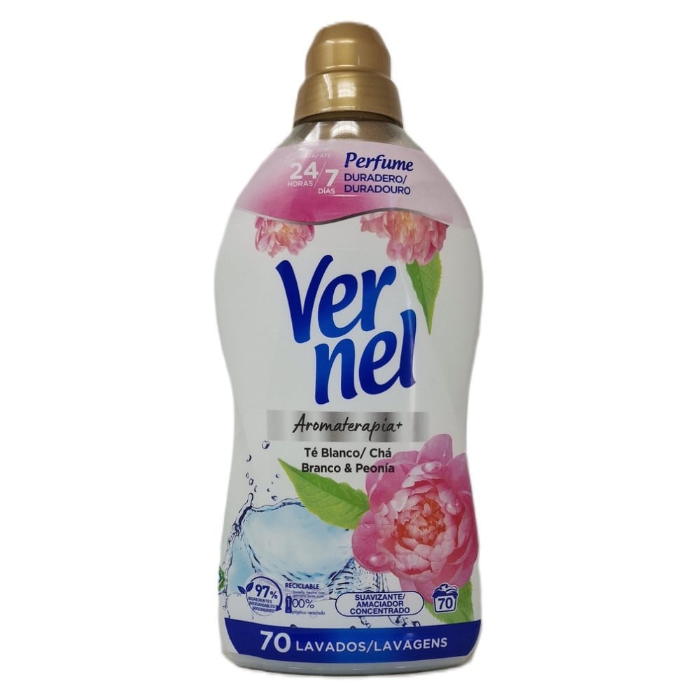 Ammorbidente concentrato VERNEL tè e peonia 70 lavaggi 1260 ml