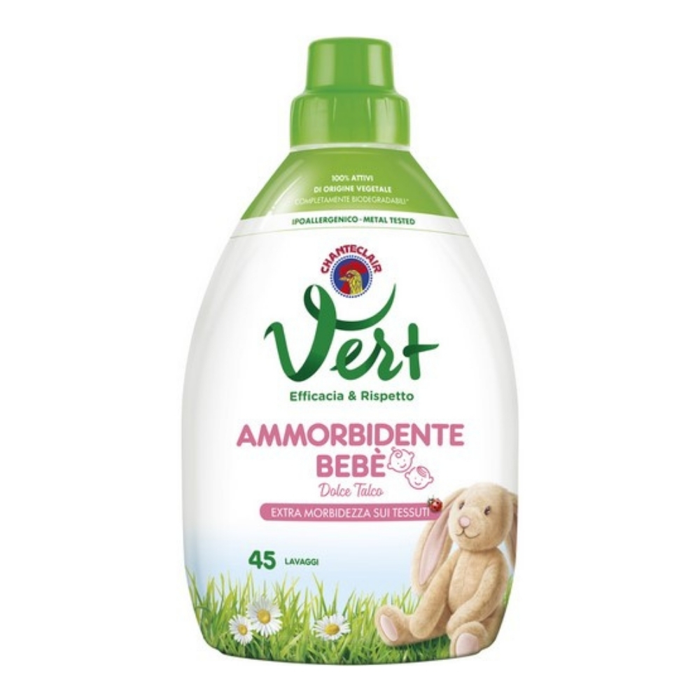 Ammorbidente concentrato CHANTECLAIR Vert Bebè dolce talco 45 lavaggi 900 ml