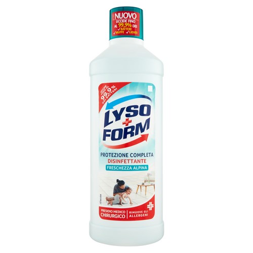 Lavapavimenti disinfettante casa freschezza alpina LYSOFORM 900 ml