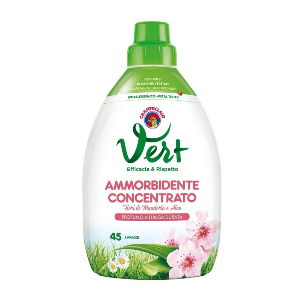 Ammorbidente concentrato CHANTECLAIR Vert fiori di mandorlo e aloe 45 lavaggi 900 ml