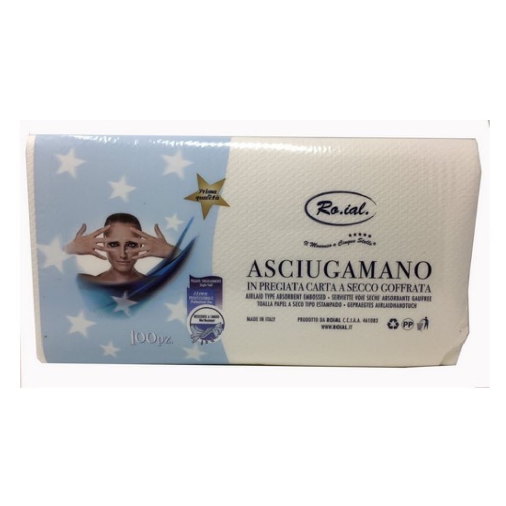 Asciugamanto in carta secco 100 pz