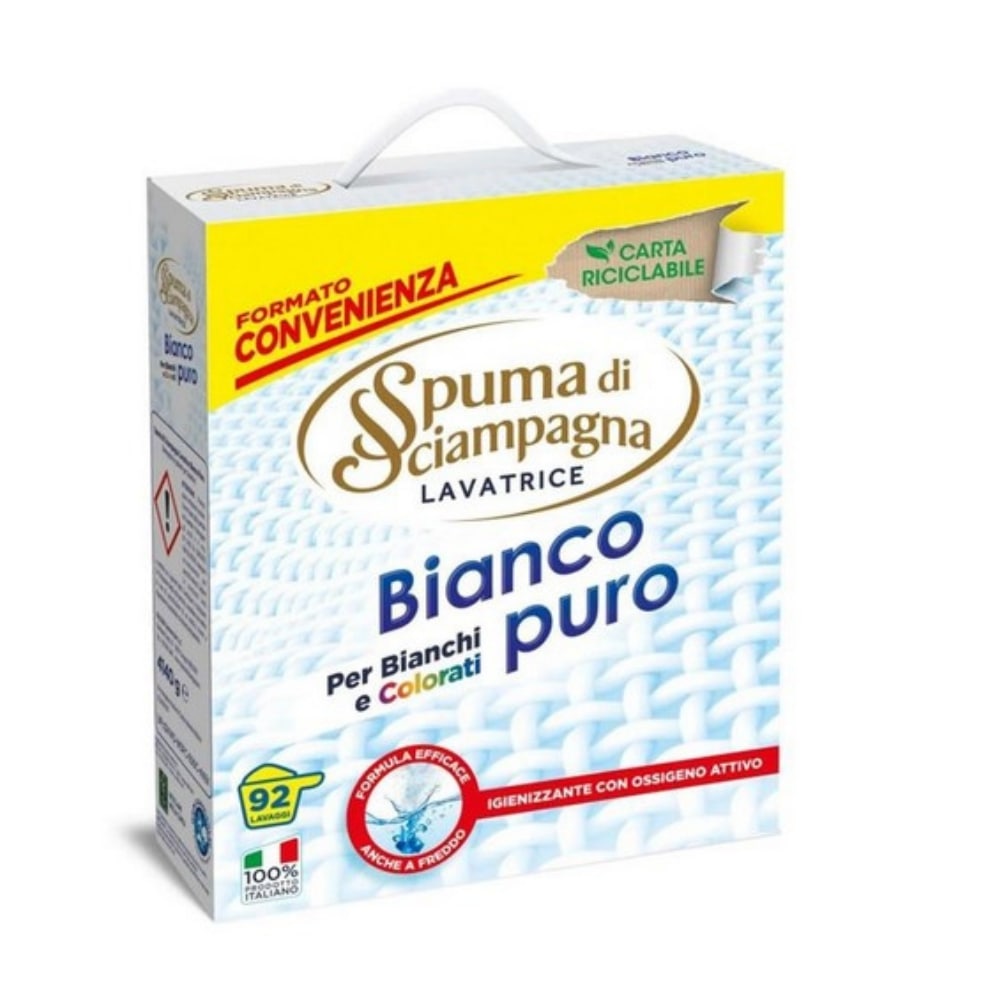 Detersivo per lavatrice in polvere Fustone Bianco Puro SPUMA DI SCIAMPAGNA 4140 gr