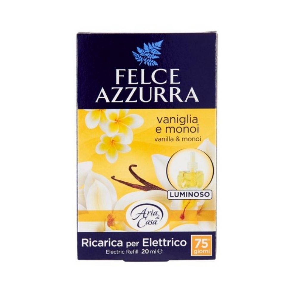 Ricarica per profumatore elettrico FELCE AZZURRA vaniglia e monoi 20 ml