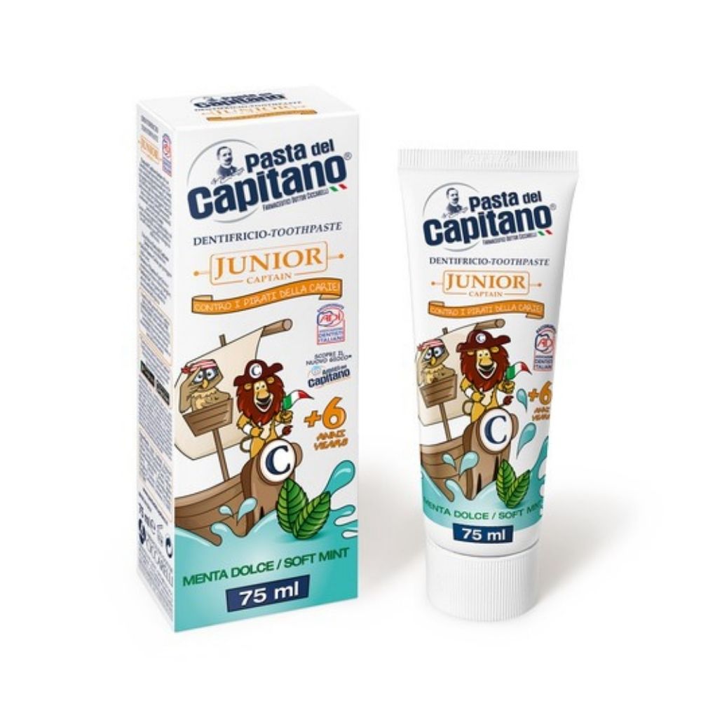 Dentifricio Junior gusto menta dolce PASTA DEL CAPITANO 75 ml