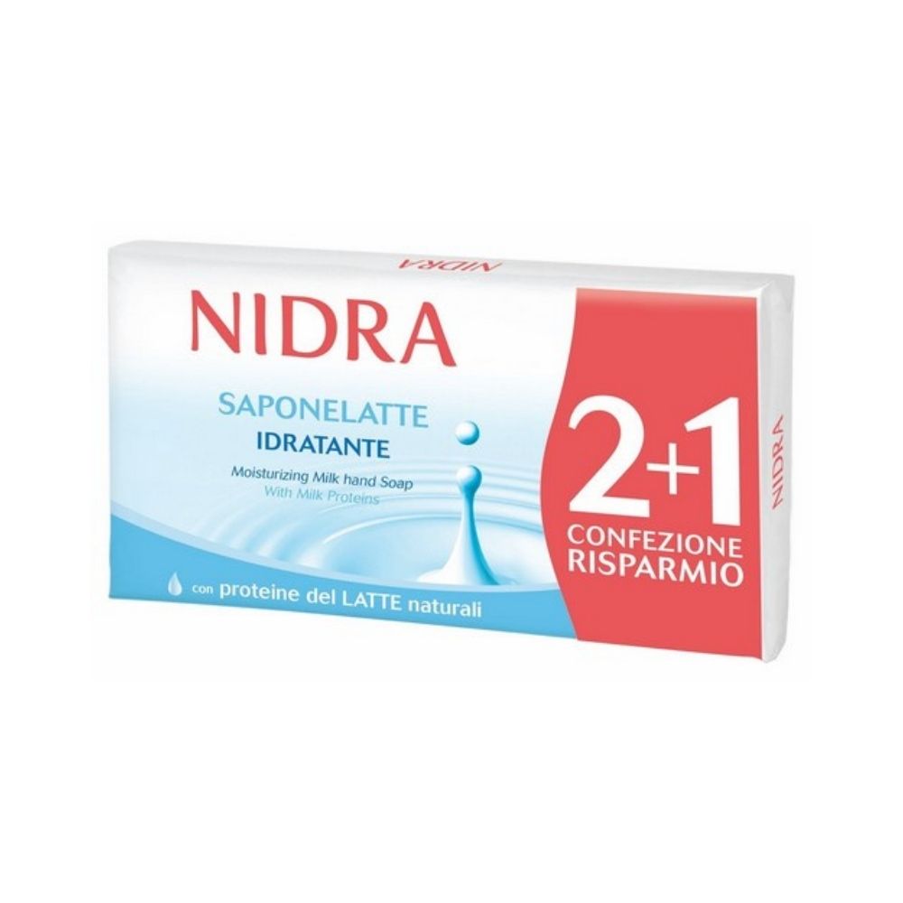 Saponette Idratante con proteine del latte 2+1 pz 90 gr