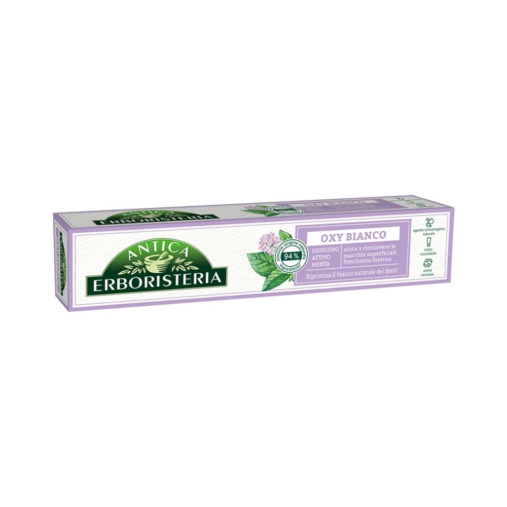 Dentifricio ANTICA ERBORISTERIA oxy bianco menta 75 ml