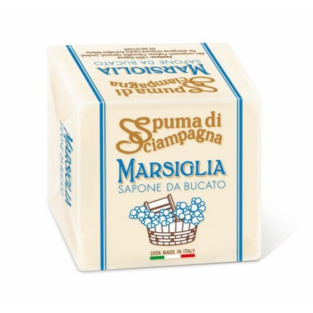 Sapone da Bucato in cubo Marsiglia SPUMA DI SCIAMPAGNA  250 gr