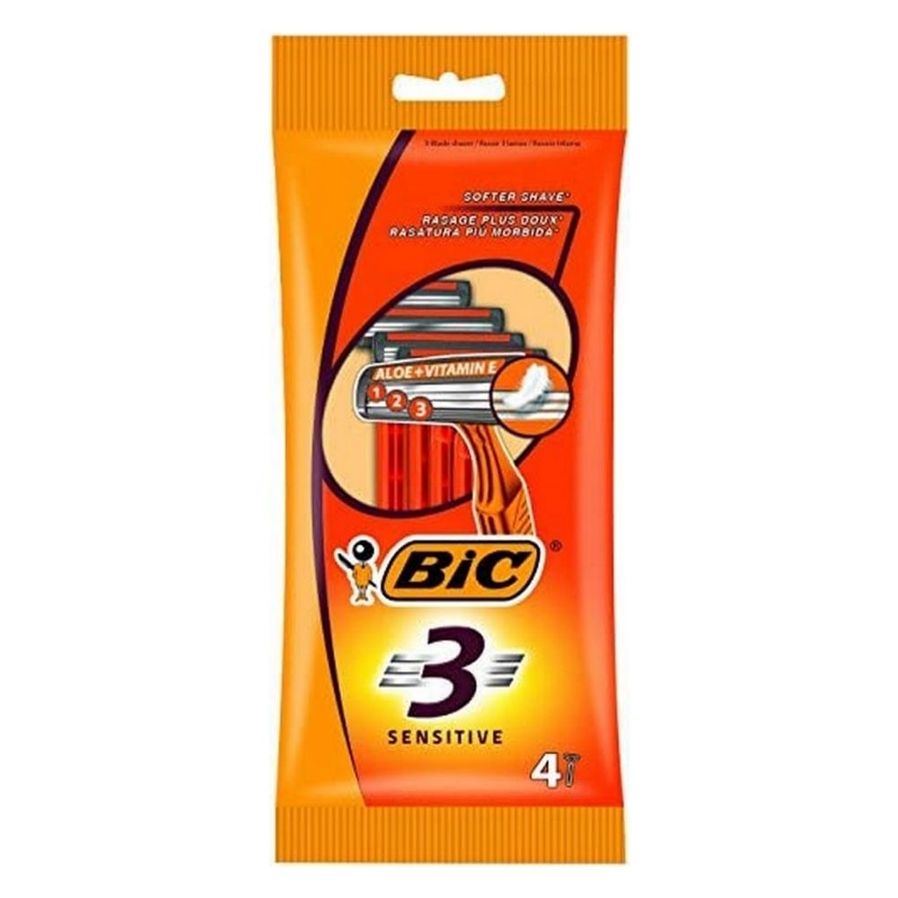 Rasoio da barba BIC Sensitive tre lame, 4 pz