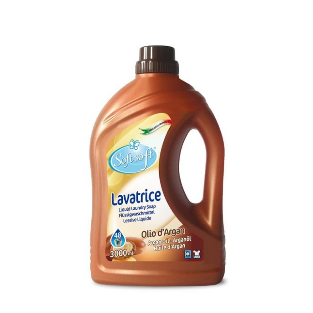 Detersivo per lavatrice SOFT SOFT  argan 3000 ml