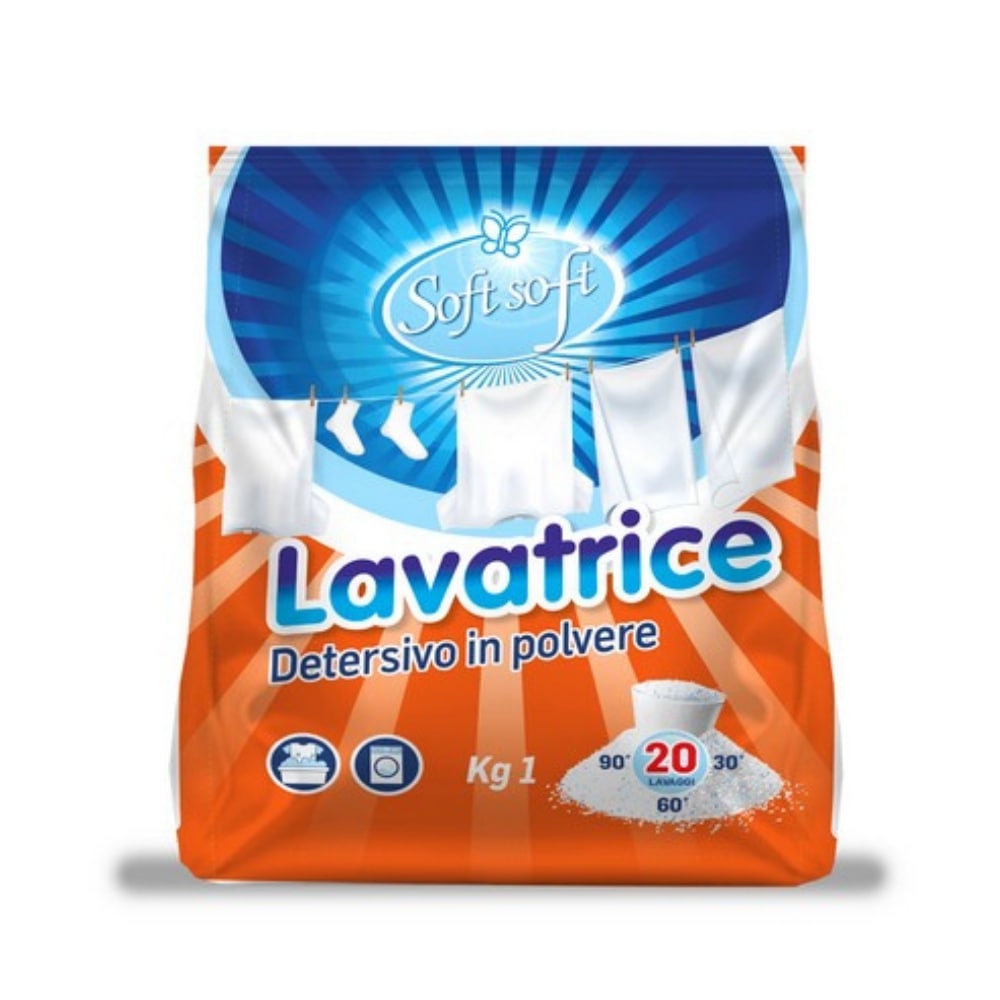 Detersivo lavatrice in polvere SOFT SOFT 1 kg