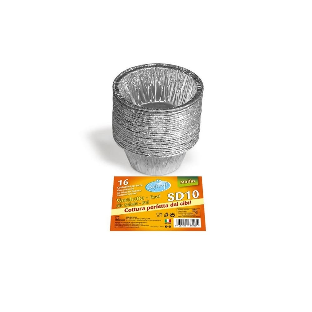 Vaschette in alluminio SD10 SOFT SOFT crème caramel pz. 16 pz