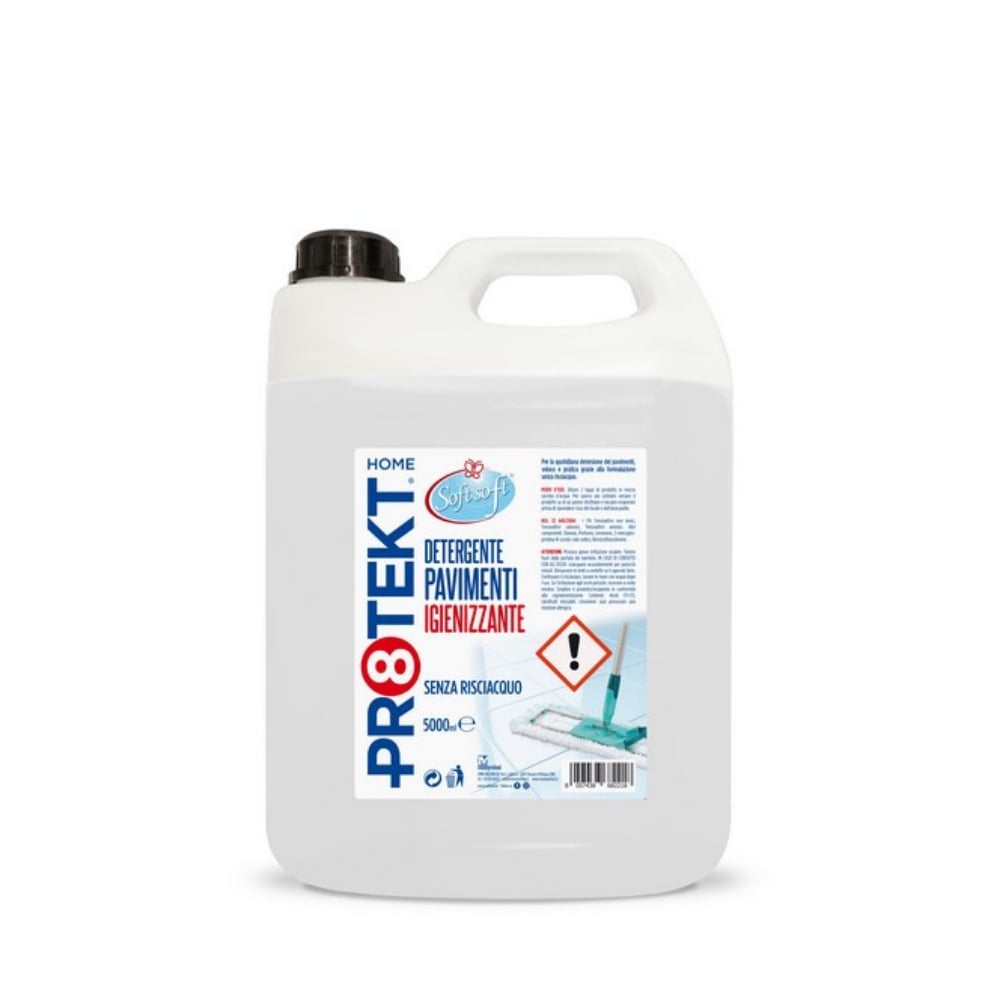 Detersivo per pavimenti igienizzante Protekt SOFT SOFT 5 lt