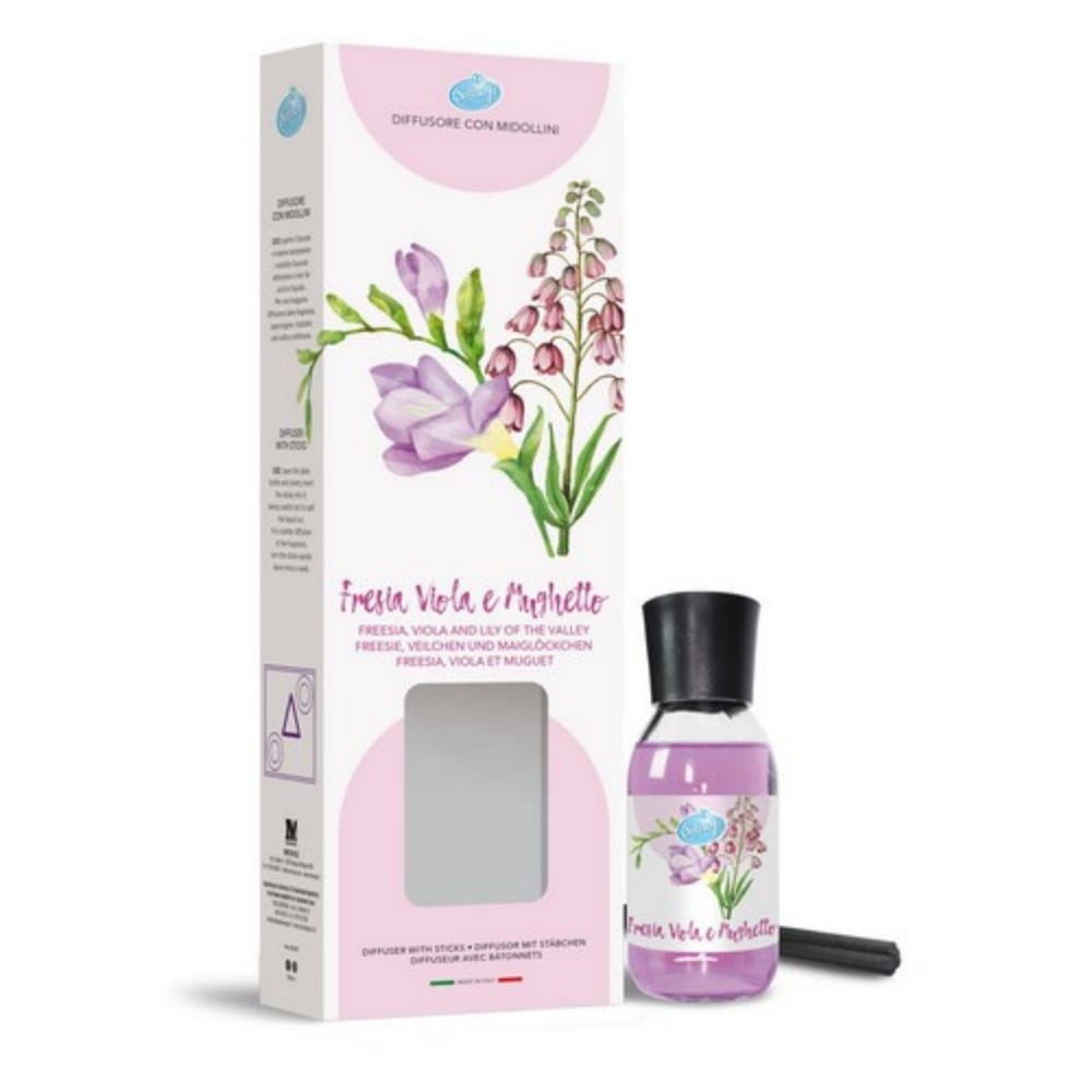 Diffusore con midollini SOFT SOFT  Fresia, Viola e Mughetto 125 ml