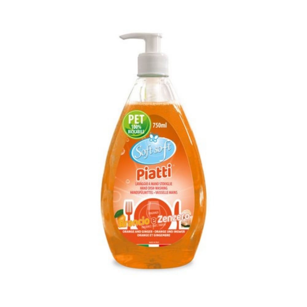 Lavapiatti con dispenser SOFT SOFT arancia e zenzero 750 ml