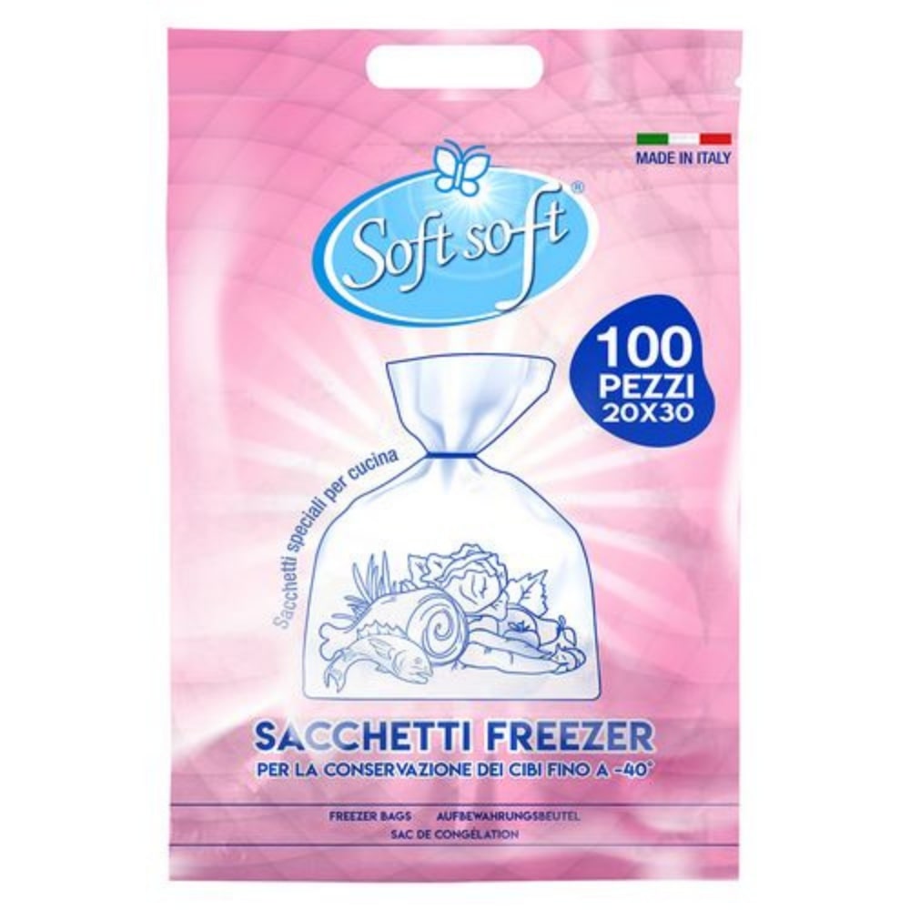 Sacchetti freezer a strappo piccoli 20x30 SOFT SOFT  100 pz