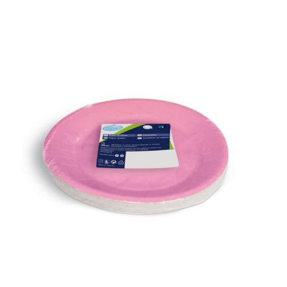 Piatti per dessert in carta SOFT SOFT 18 cm rosa 10 pz