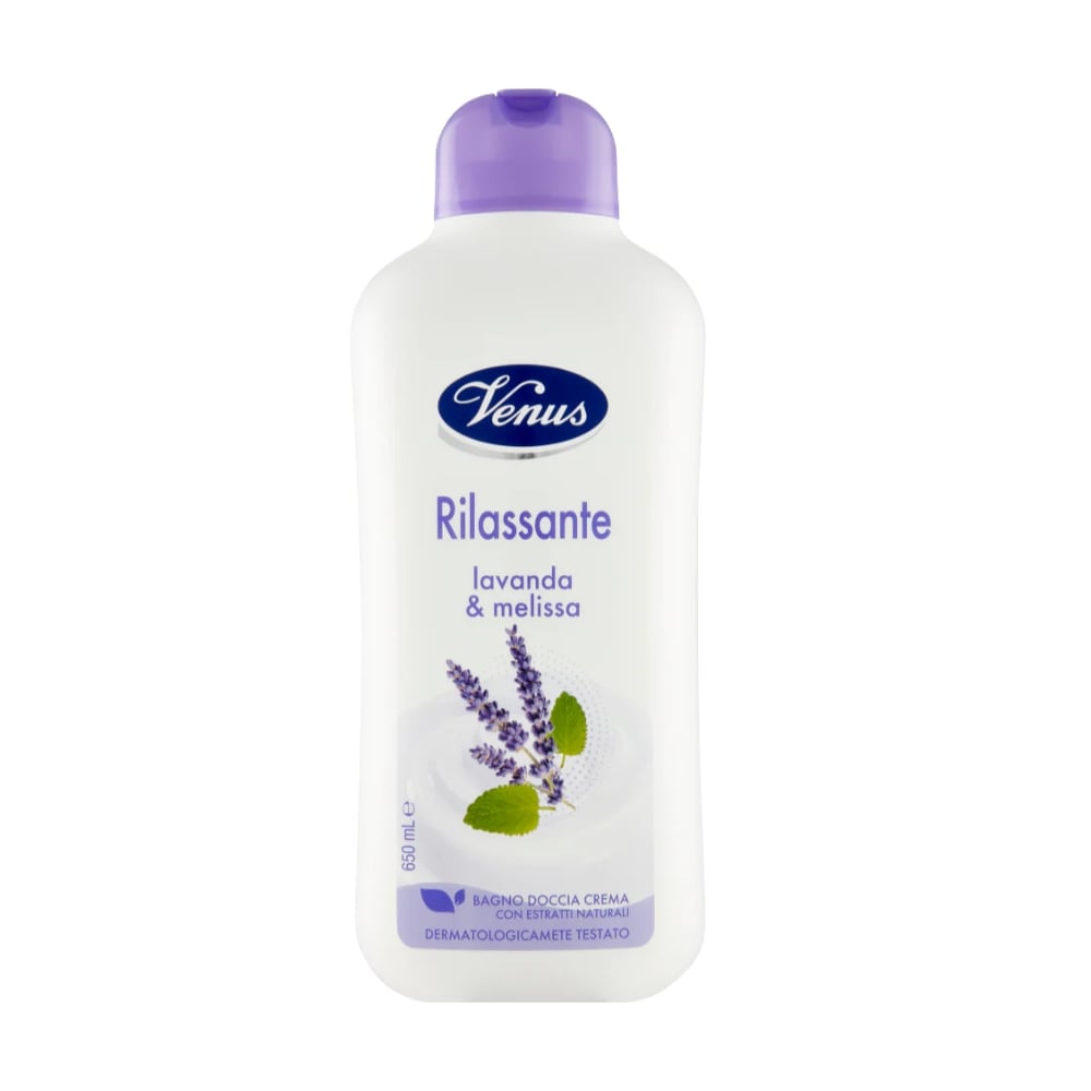 Bagnoschiuma VENUS lavanda e melissa 650 ml