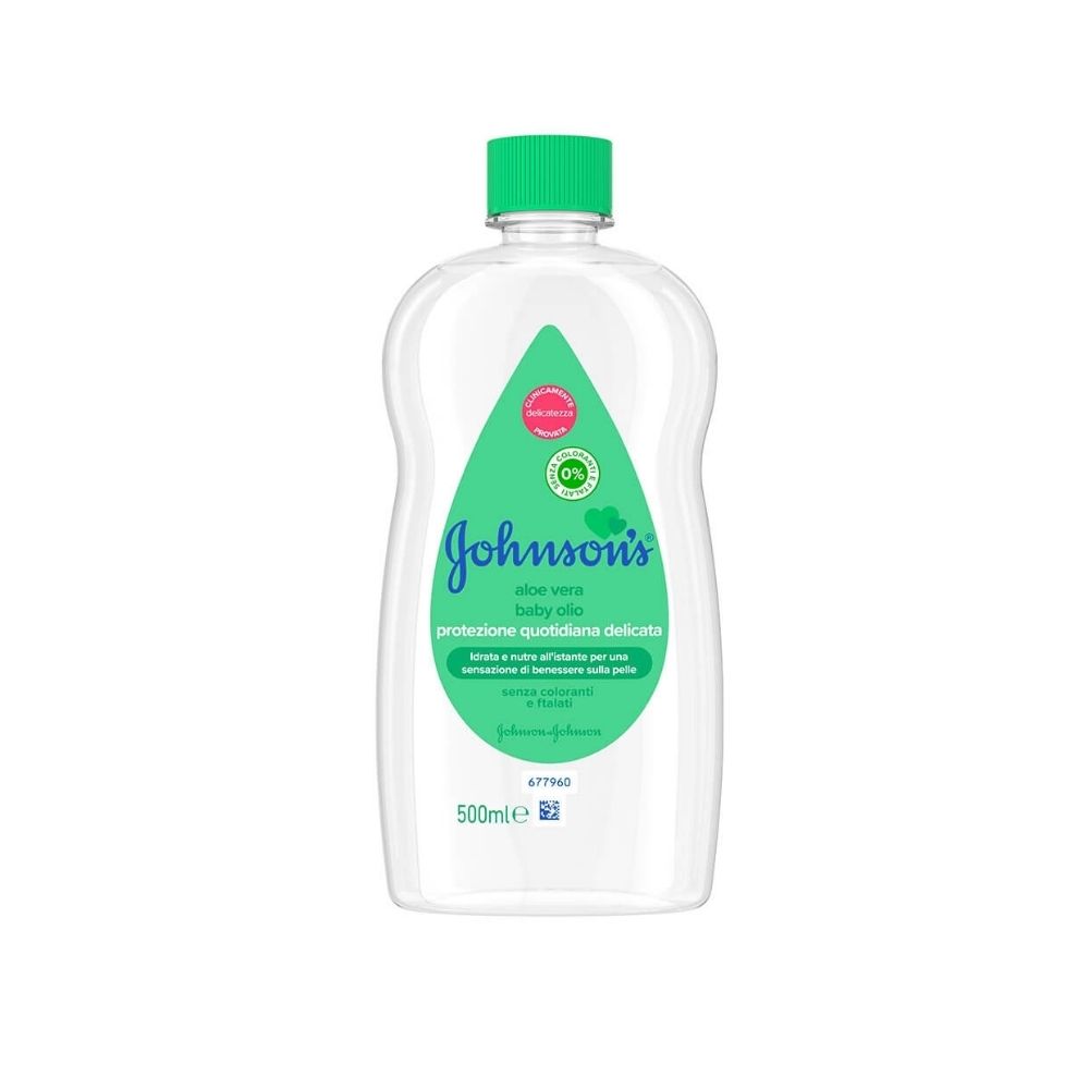 Olio corpo Baby Johnson's aloe vera 500 ml