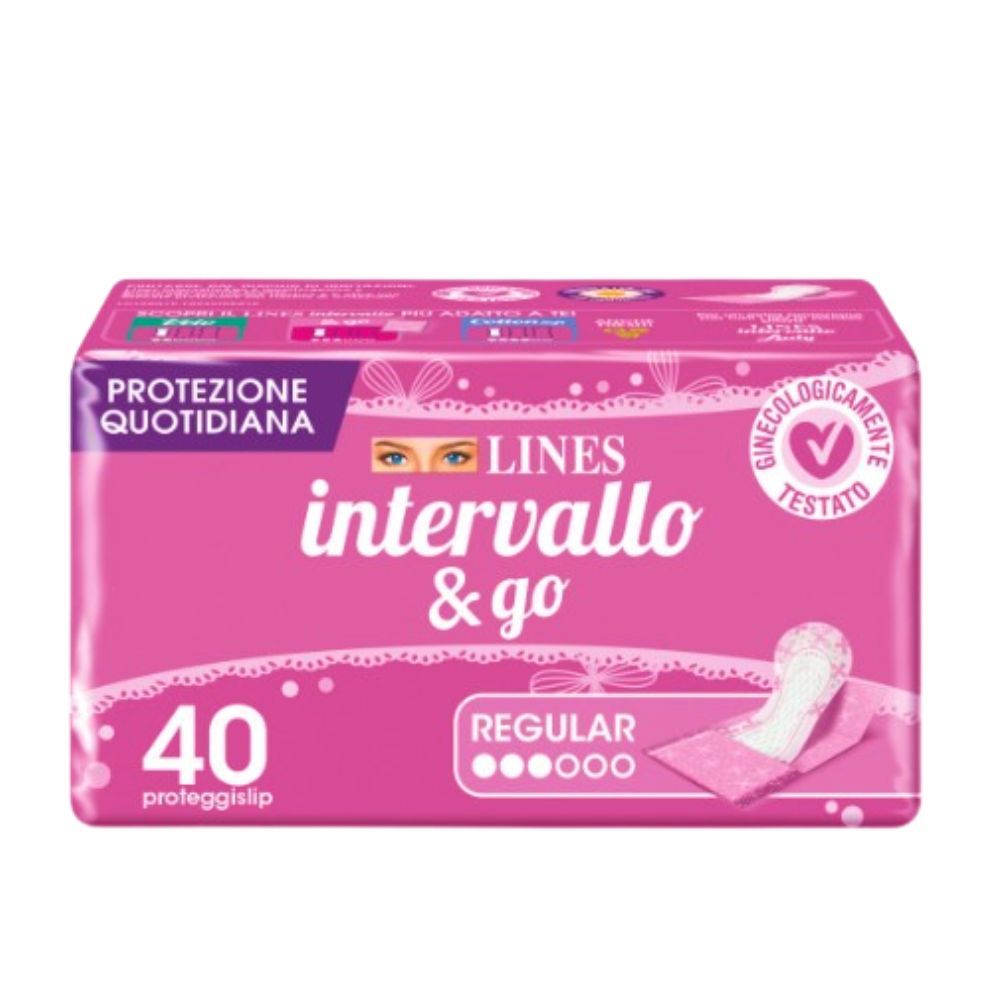 Salvaslip intervallo in busta LINES 40+4 pz