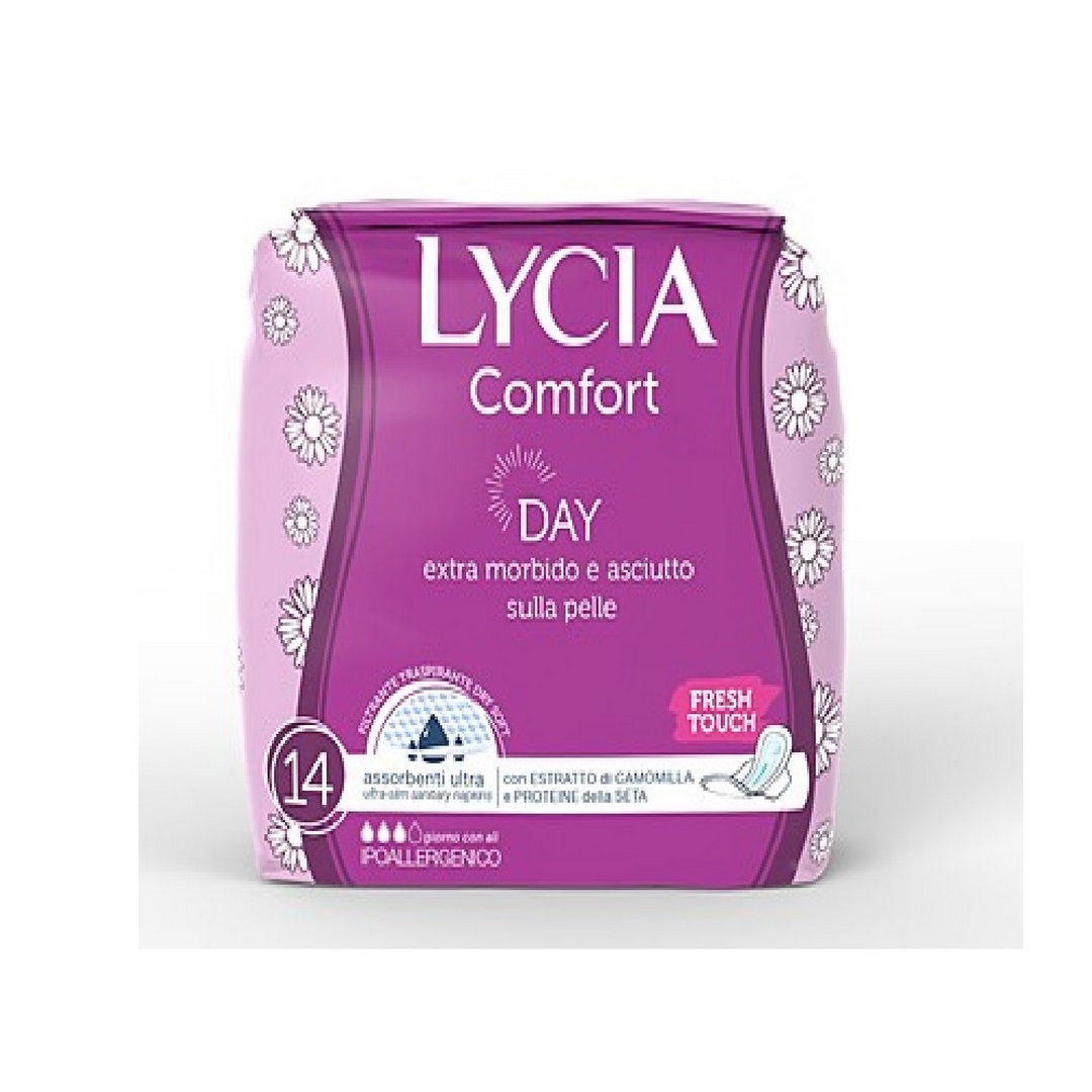 Assorbenti giorno LYCIA Comfort con ali 14 pz