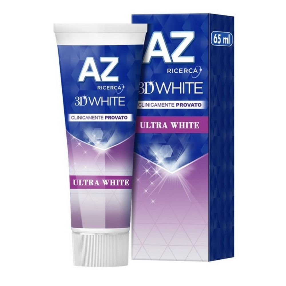 Dentifricio AZ 3D WHITE con carbone, fresca menta piperita 65 ml