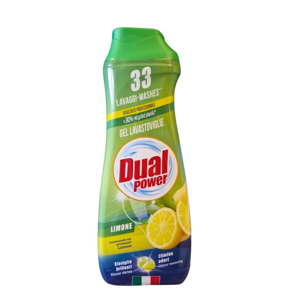 gel detergente per lavastoviglie DUAL POWER limone 660 ml