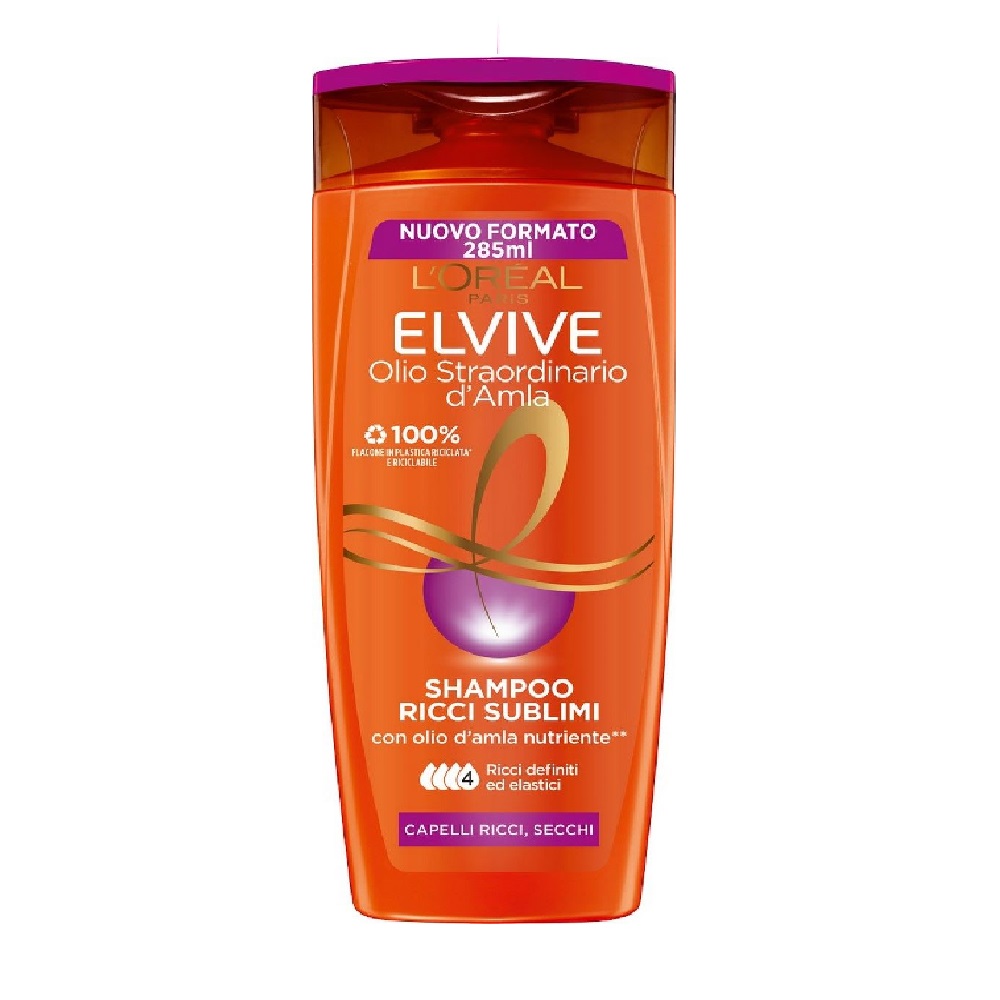 Shampoo ELVIVE Olio straordinario Ricci sublimi 285 ml