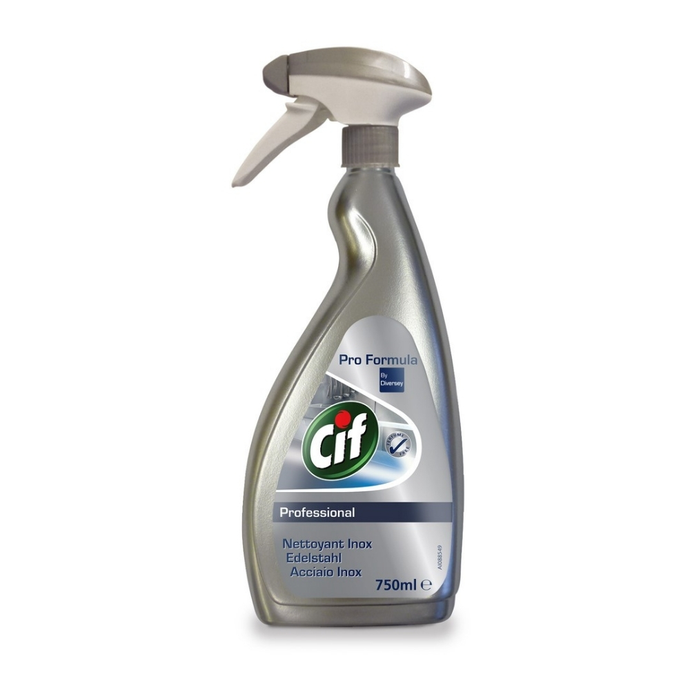 Detergente professionale per superfici in acciaio inox CIF 750 ml