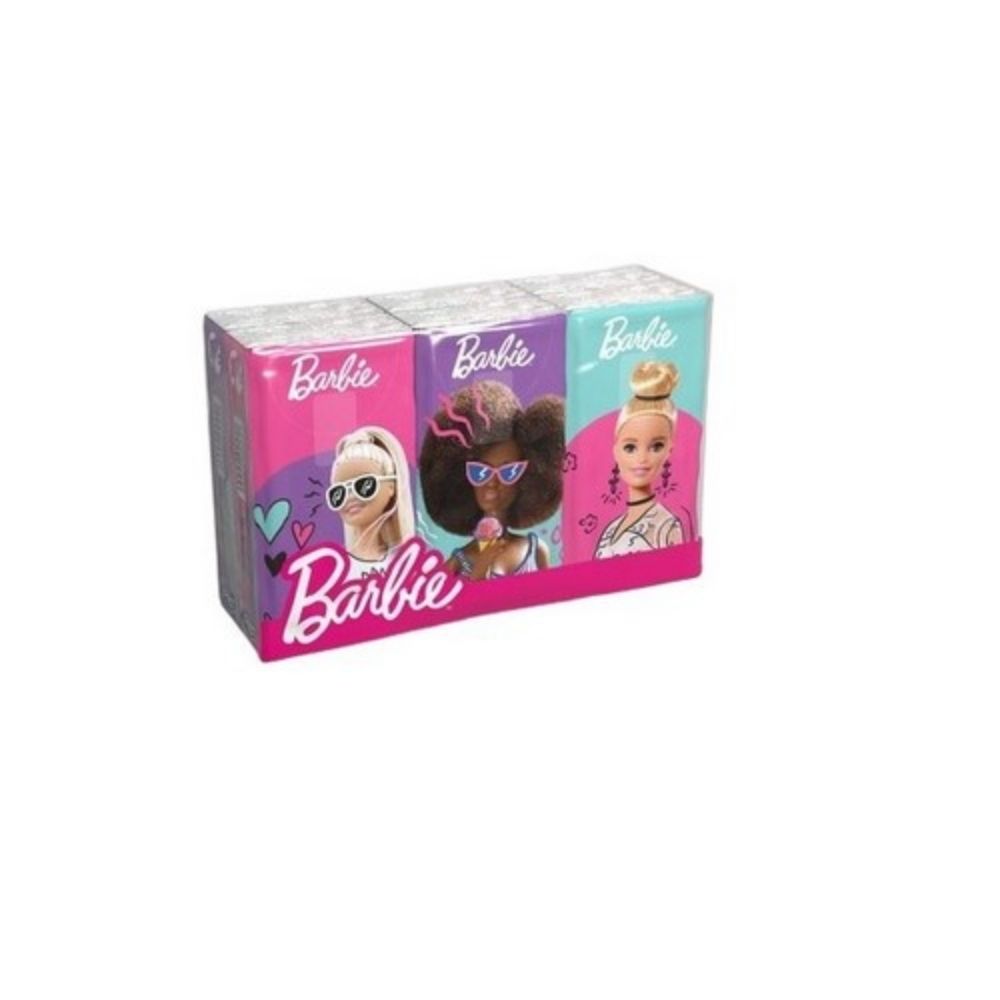 Fazzoletti decorati per bambini barbie 6 pz