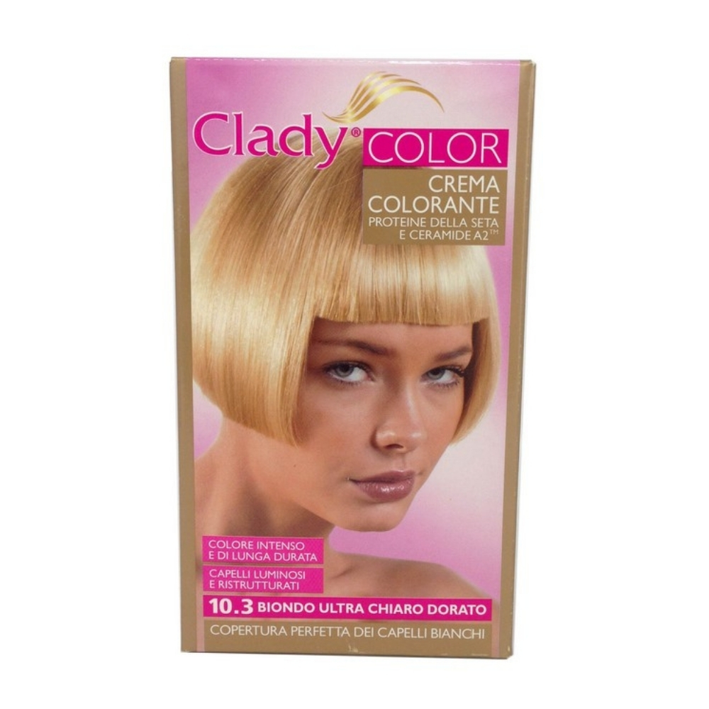 Crema colorante CLADY N. 10.3 biondo ultra chiaro dorato