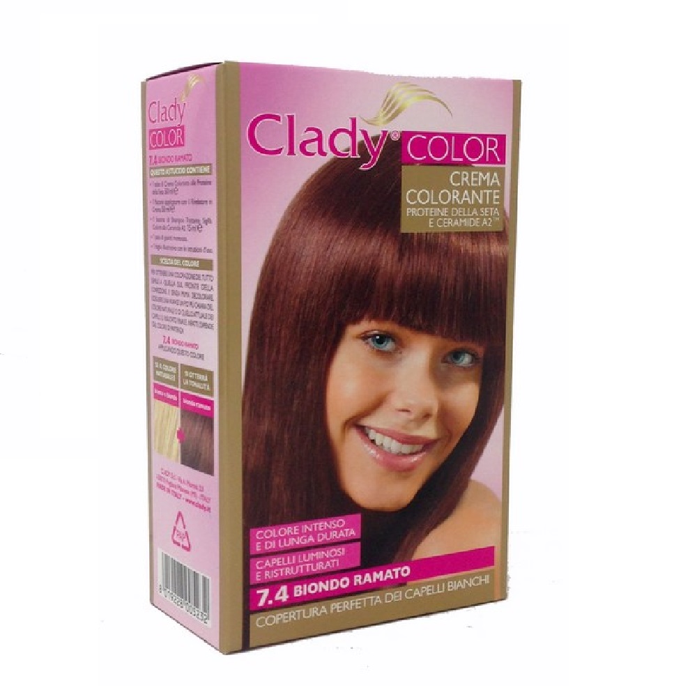 Crema colorante CLADY N. 7.4 biondo ramato