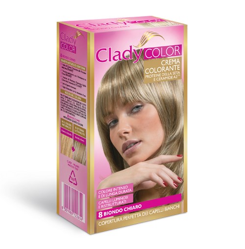 Crema colorante CLADY N. 8 biondo naturale chiaro